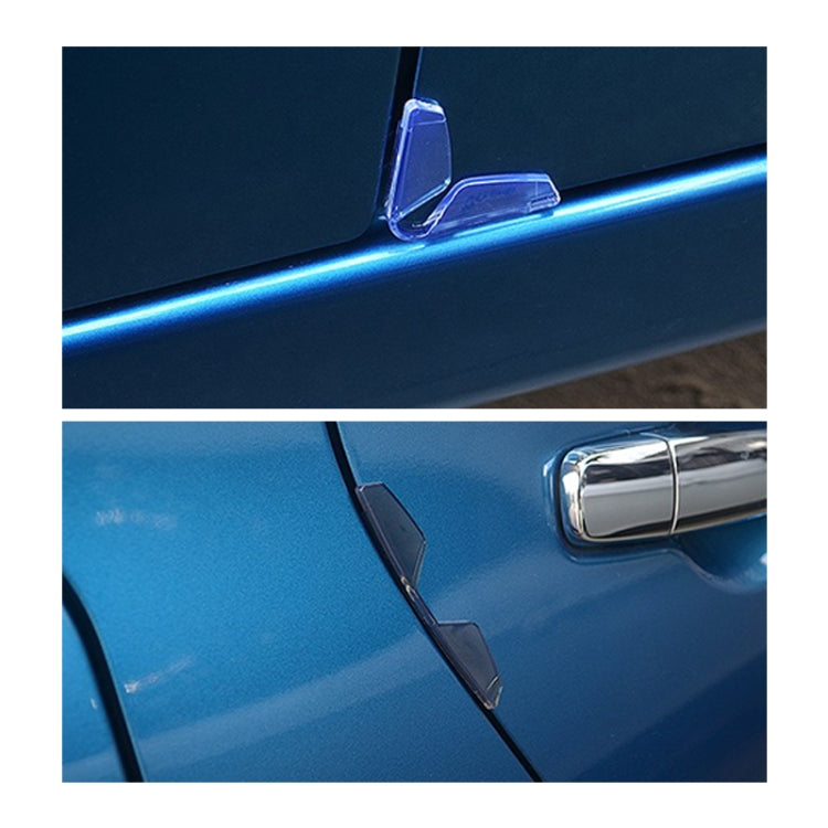 3R 3R-2107 Car Door Anti-collision Rubber Strip Invisible Protection Anti-scratch Aticker, 3R-2107 (Transparent Black), 3R-2107 (Transparent)