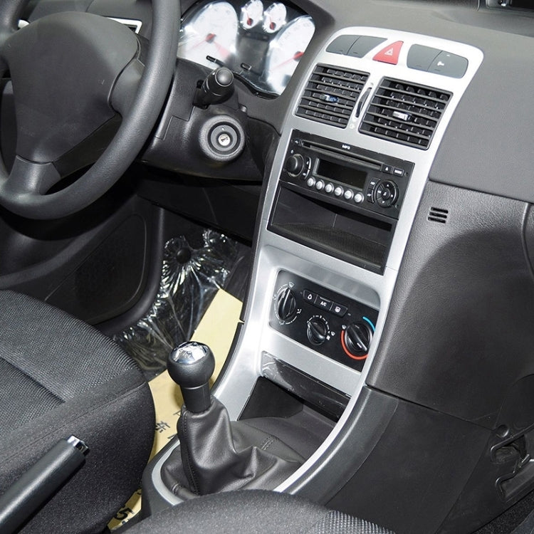 For Peugeot 207 / 307 / CC30 Car 5 Speed Gear Lever Hand Ball Leather Gear Shift Knob with Dustproof Cover