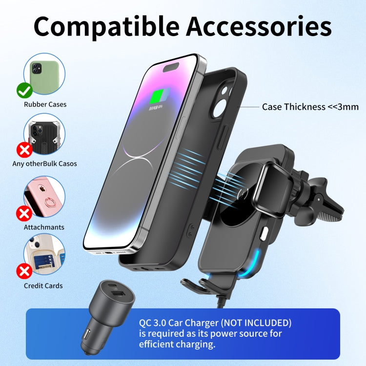 M7 Intelligent Sensing Fast Wireless Charging Car Holder