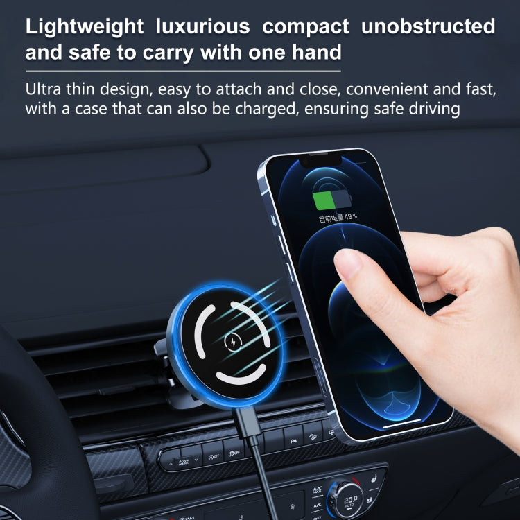M68 15W Magnetic Wireless Charging Car Holder
