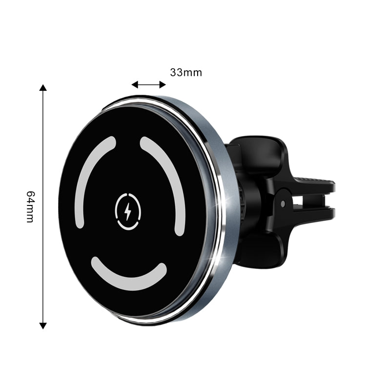 M68 15W Magnetic QI Standard Wireless Charging Car Holder