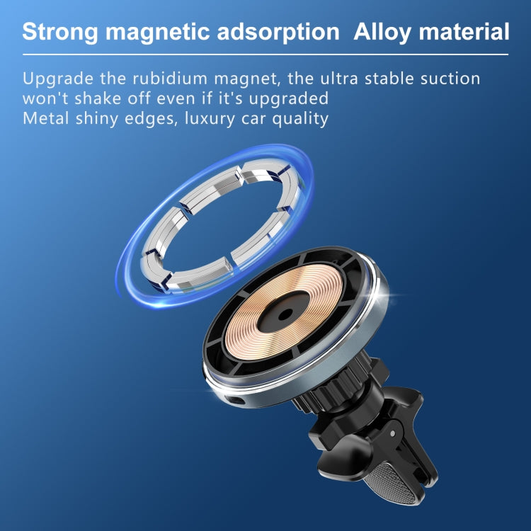 M68 15W Magnetic QI Standard Wireless Charging Car Holder