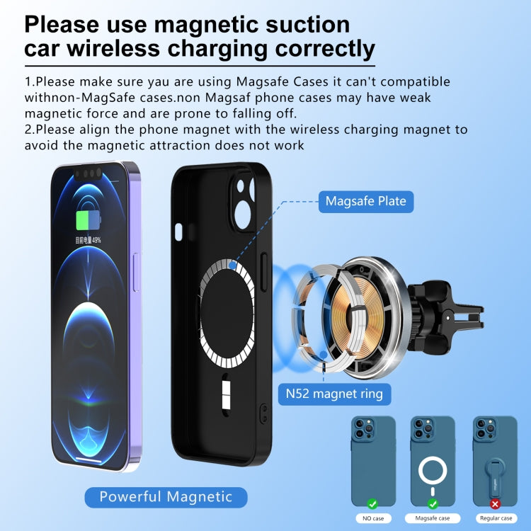 M68 15W Magnetic QI Standard Wireless Charging Car Holder