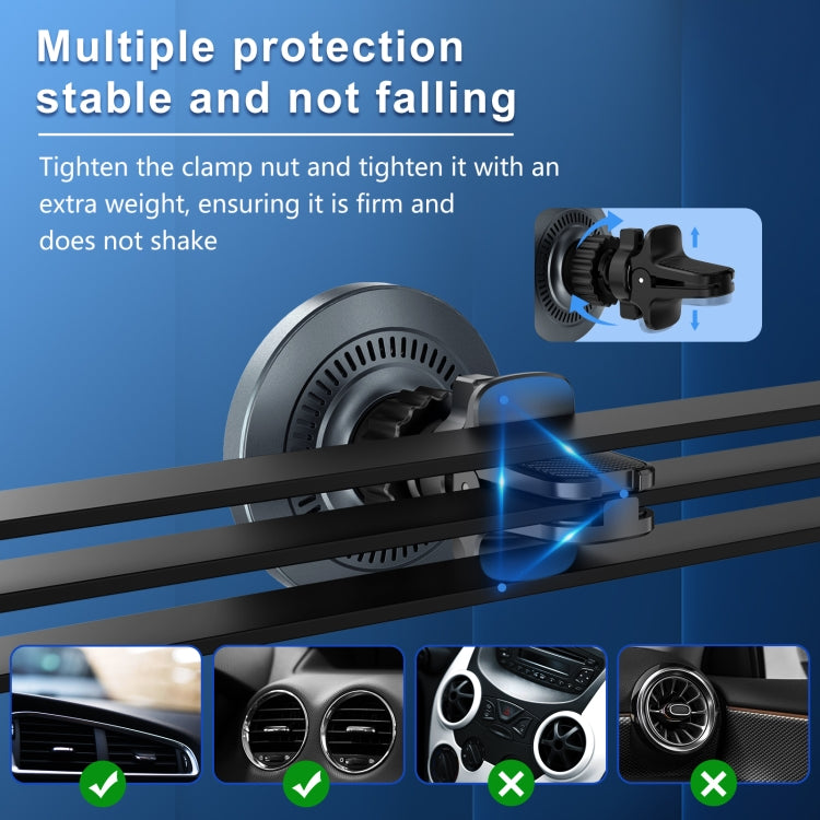 M68 15W Magnetic QI Standard Wireless Charging Car Holder