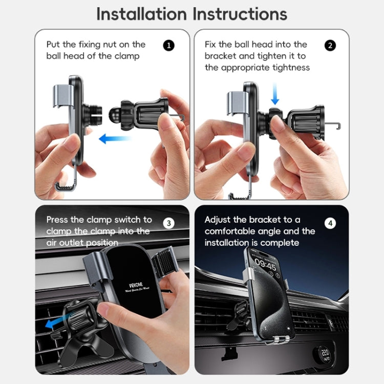 WEKOME WA-S58 K-Captain Metal Car Air Outlet Gravity Holder