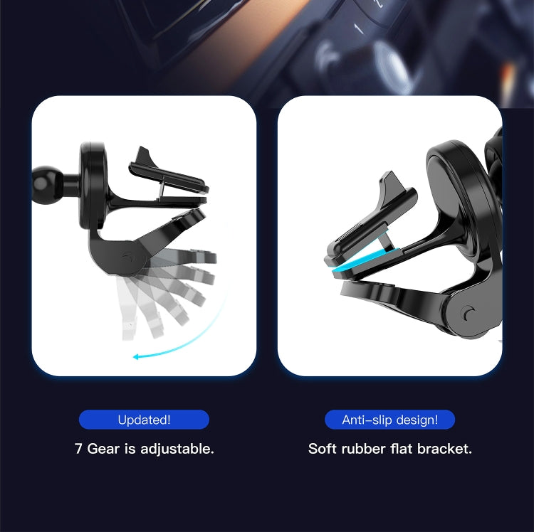 CW12 15W Max QI Standard Magnetic Wireless Charging Car Holder