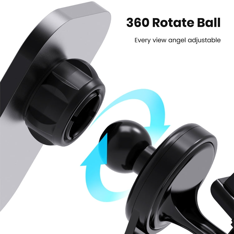 CW12 15W Max QI Standard Magnetic Wireless Charging Car Holder