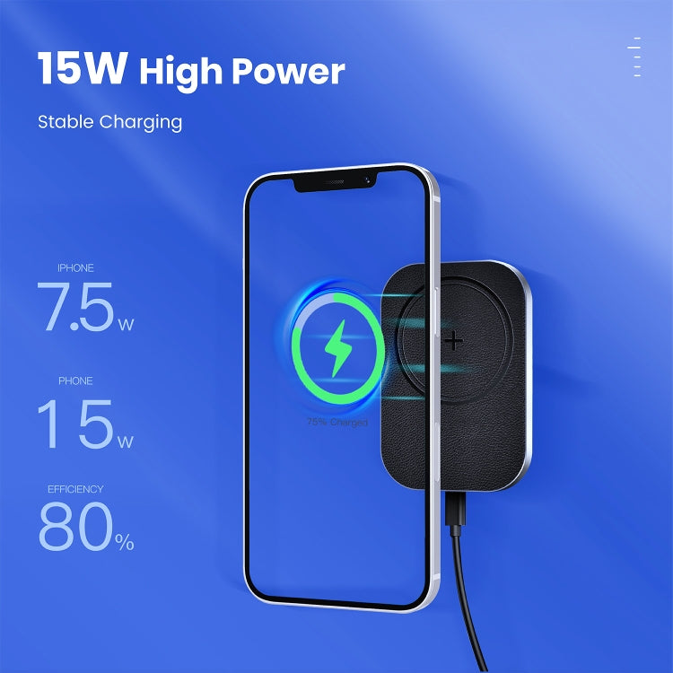CW12 15W Max QI Standard Magnetic Wireless Charging Car Holder