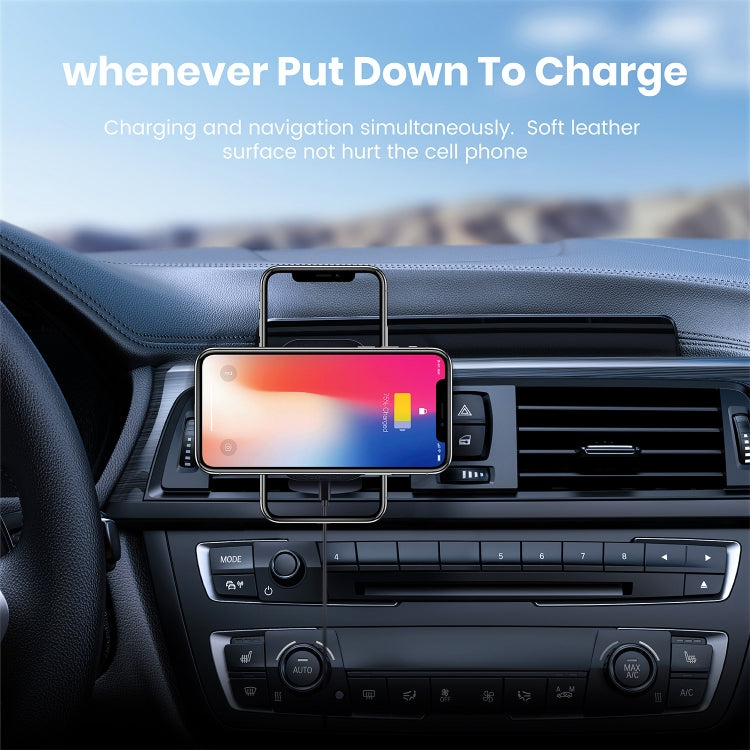 CW12 15W Max QI Standard Magnetic Wireless Charging Car Holder