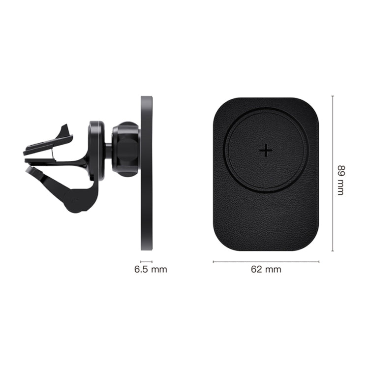 CW12 15W Max QI Standard Magnetic Wireless Charging Car Holder