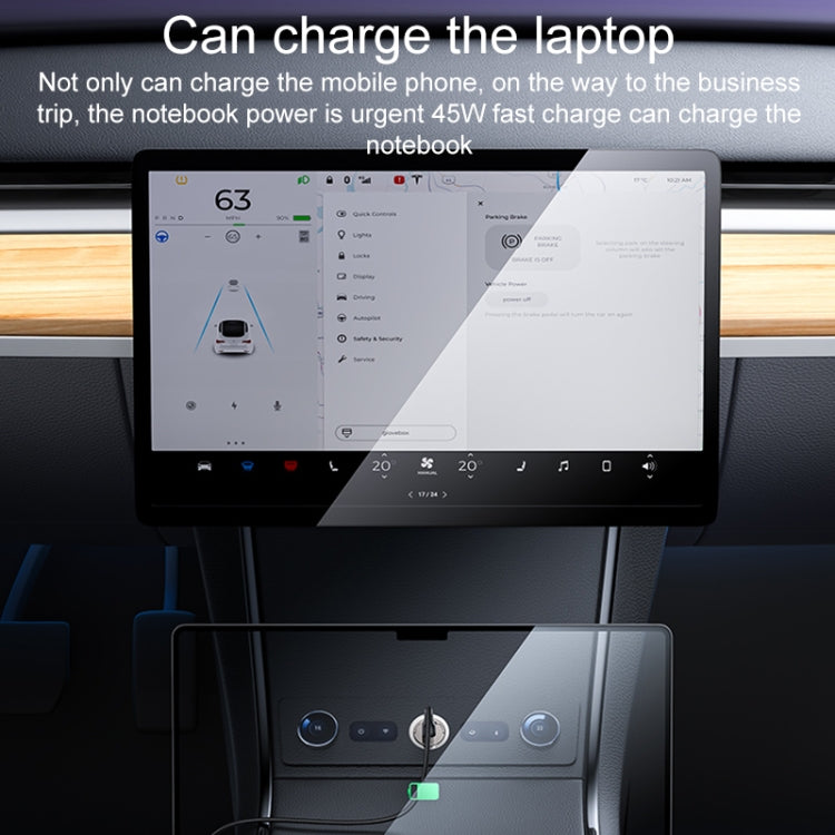 Yesido Y67 PD45W Single USB-C / Type-C Zinc Alloy Mini Car Charger