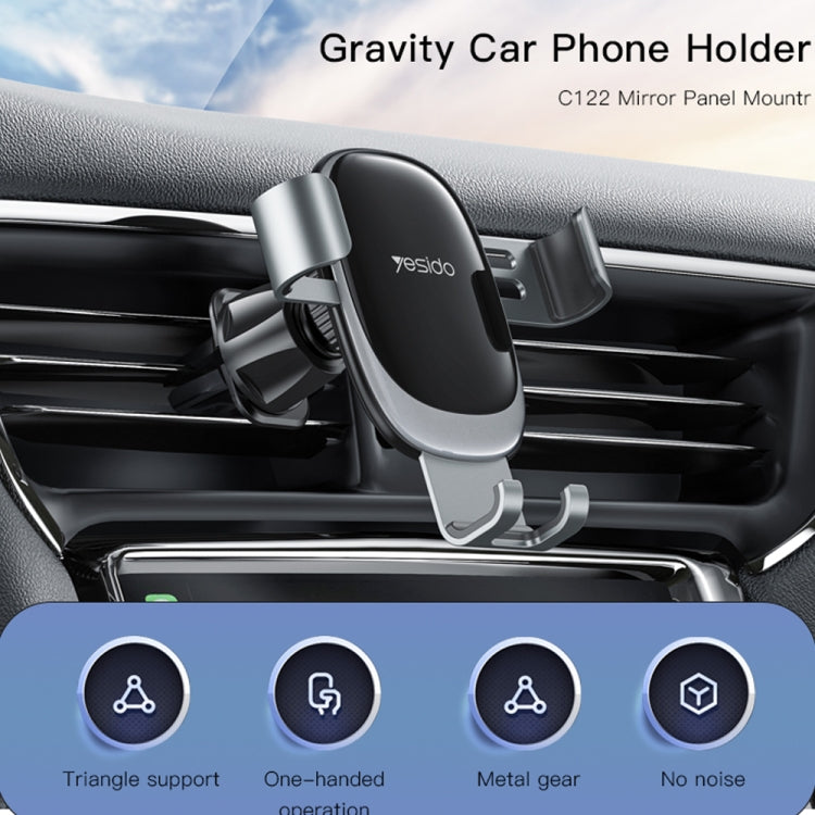 Yesido C122 Car Air Outlet Gravity Clamp Arm Mobile Phone Holder