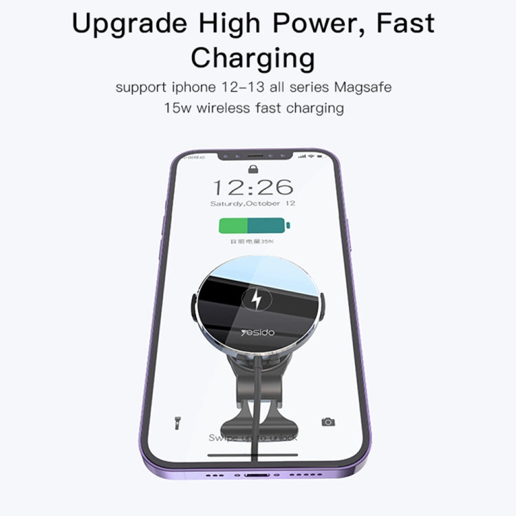Yesido C131 Detachable 15W Magsafe Magnetic Car Air Outlet Wireless Charger