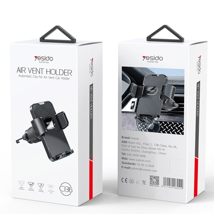 Yesido C136 Car Air Vent Automatic Clip Mobile Phone Holder