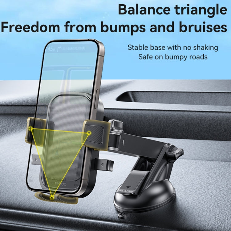 Yesido C267 Suction Cup Gravity Clamp Car Phone Holder