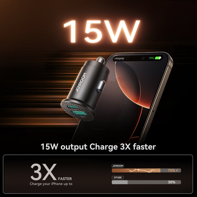 JOYROOM JR-CCN16 15W USB-A and USB-C Mini Car Charger