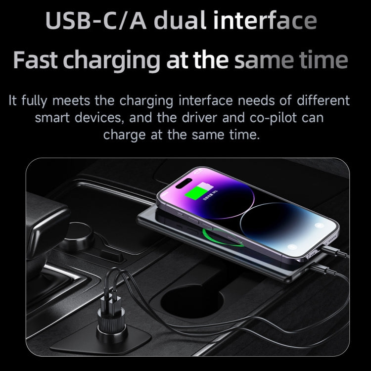 TOTU CC-1 36W Dual USB Ports Fast Charging Car Charger