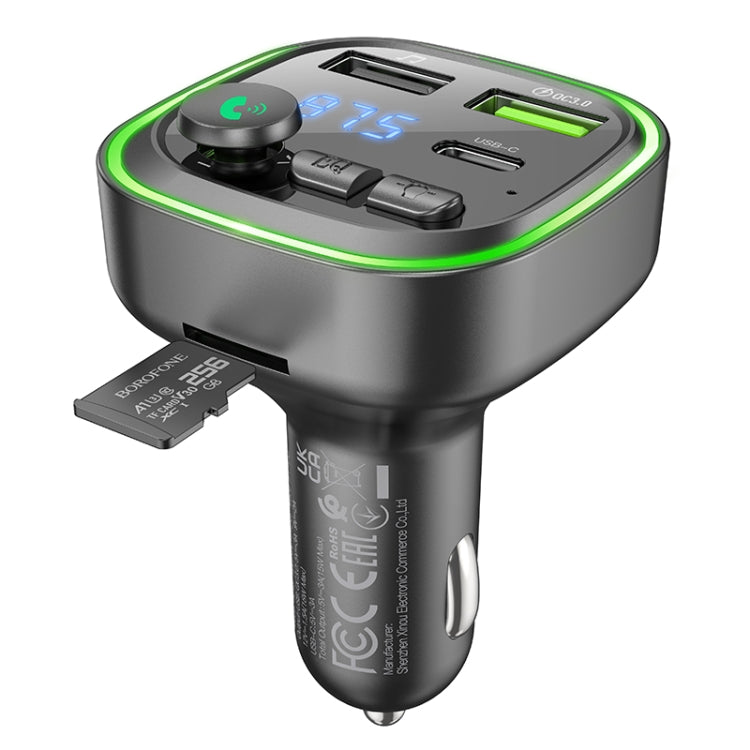 Borofone BC48 Broad Bluetooth 5.0 Car Wireless FM Transmitter
