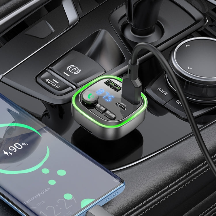 Borofone BC48 Broad Bluetooth 5.0 Car Wireless FM Transmitter