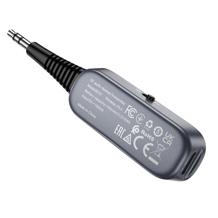 Borofone BC51 Clear Way AUX Bluetooth Audio Receiver & Transmitter