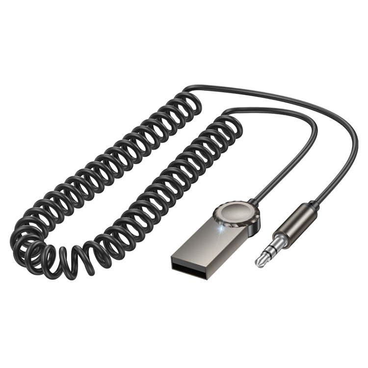 Borofone BC56 Peaceful Car AUX Spring Cable Bluetooth Audio Receiver