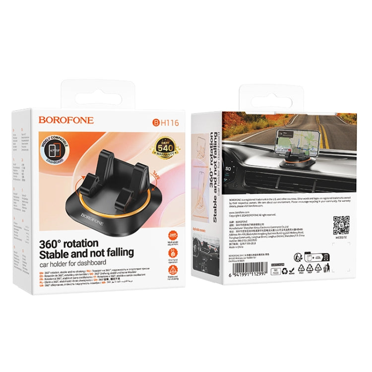 Borofone BH116 Vicktory 360 Degree Rotating Car Holder for Dashboard