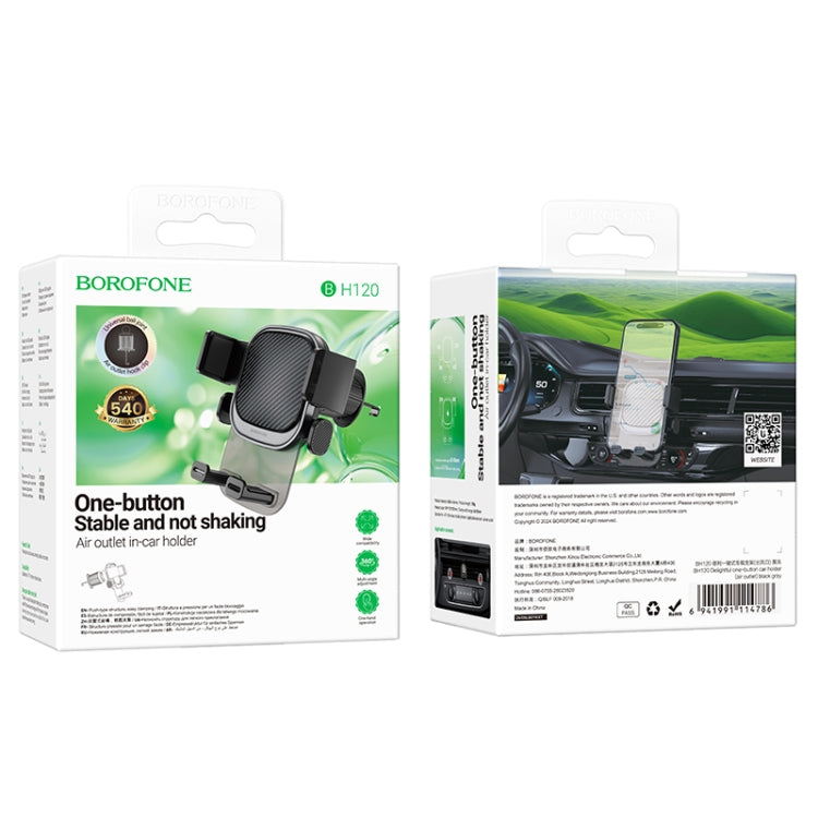 Borofone BH120 Delightful One-button Air Outlet Car Holder