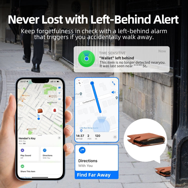 F9 Mirror Surface Ultra-thin Card Type Location Tracker Anti-lost Device