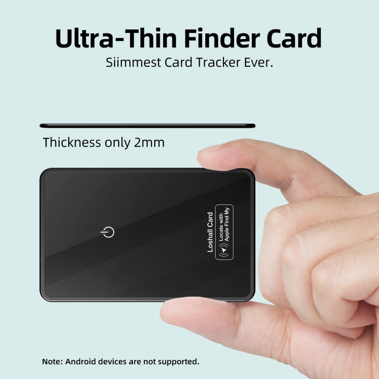 F9 Mirror Surface Ultra-thin Card Type Location Tracker Anti-lost Device