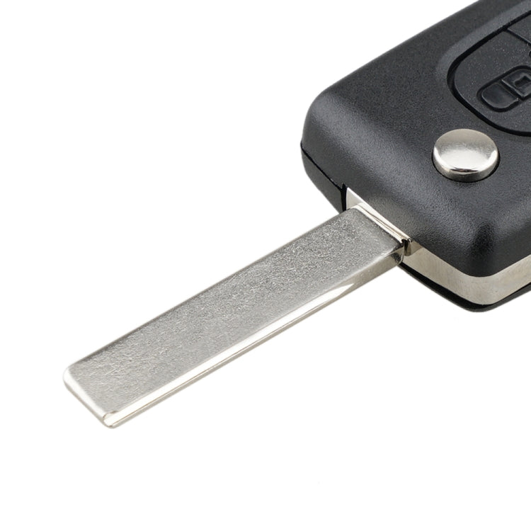Car 3-button Folding Key Shell Remote Control Case for Peugeot / Citroen
