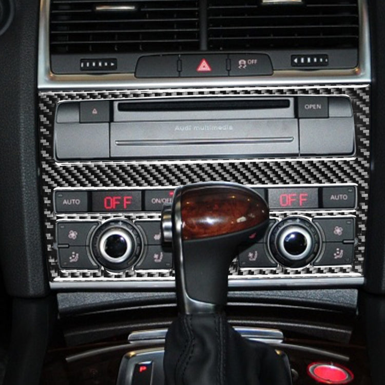 Sleek Carbon Fibre Air Con Control Panel Stickers for Audi Q7 (2008-2015) - Left & Right Drive Universal Fit