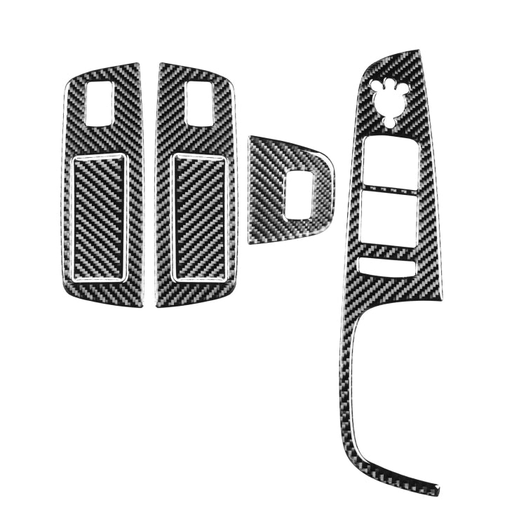 Carbon Fibre 6-in-1 Window Control Panel Decorative Trim for Audi Q7 (2008-2015) Right-Hand Drive