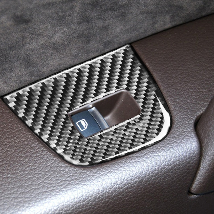Carbon Fibre 6-in-1 Window Control Panel Decorative Trim for Audi Q7 (2008-2015) Right-Hand Drive