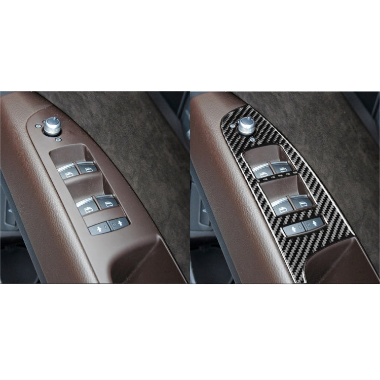 Carbon Fibre 6-in-1 Window Control Panel Decorative Trim for Audi Q7 (2008-2015) Right-Hand Drive