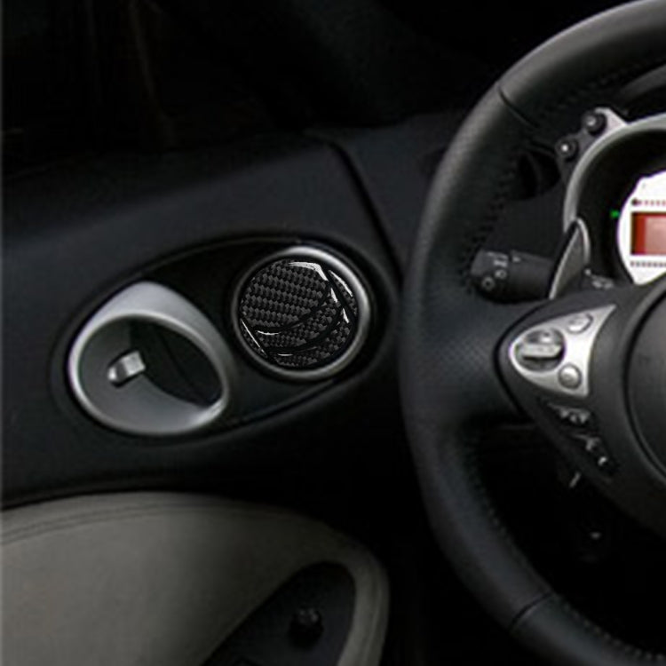 Carbon Fibre Decorative Exhaust Port Stickers for Nissan 350Z (2006-2009) - Left and Right Drive Universal Fit