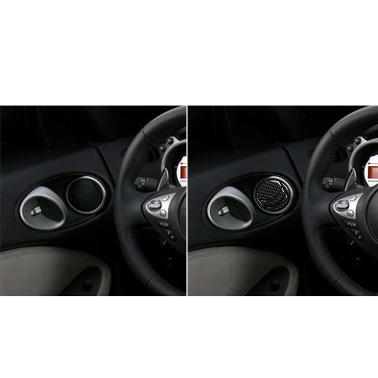 Carbon Fibre Decorative Exhaust Port Stickers for Nissan 350Z (2006-2009) - Left and Right Drive Universal Fit