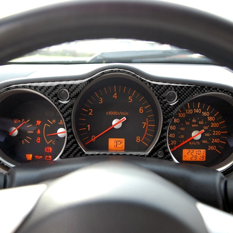 Nissan 350Z 2006-2009 Carbon Fibre Speedometer Trim Sticker for a Unique Finish