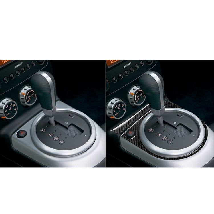 Nissan 350Z 2006-2009 Carbon Fibre Gear Panel Decorative Stickers - Left Hand Drive