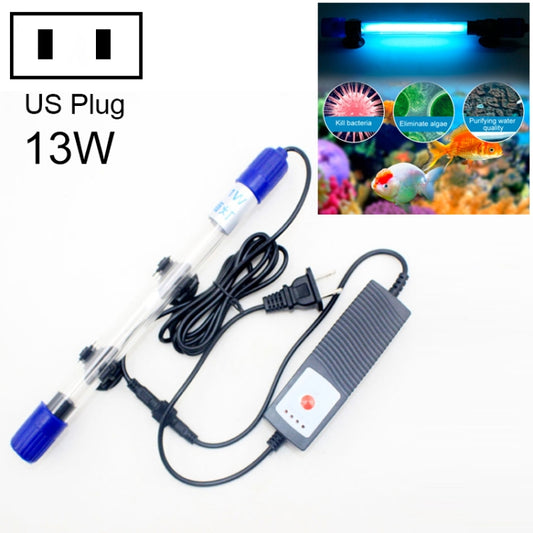 110V 13W UV Ultraviolet Algae Disinfection Fish Tank Lamp, Regular Payment, US Plug