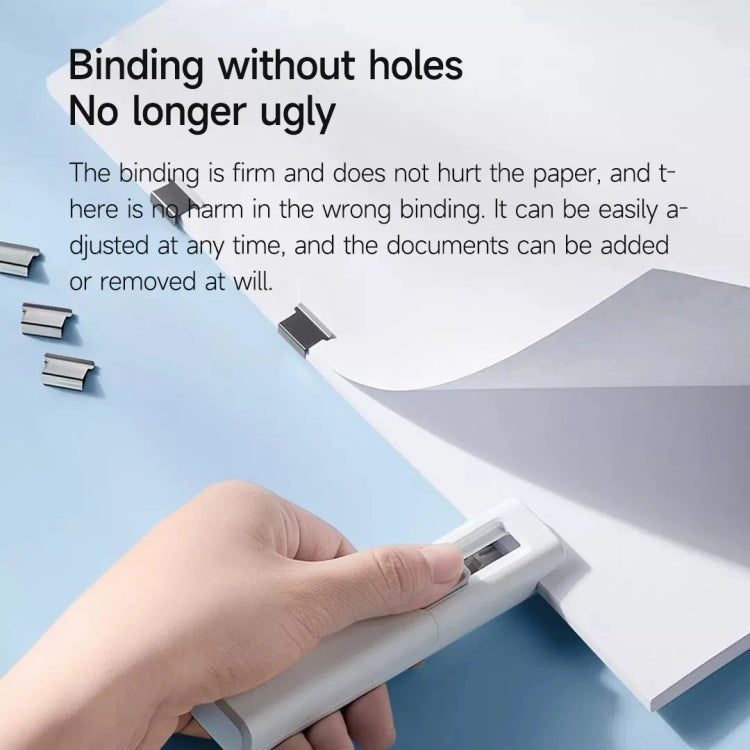 Original Xiaomi Mijia Push Clip Stapler Reusable Binder