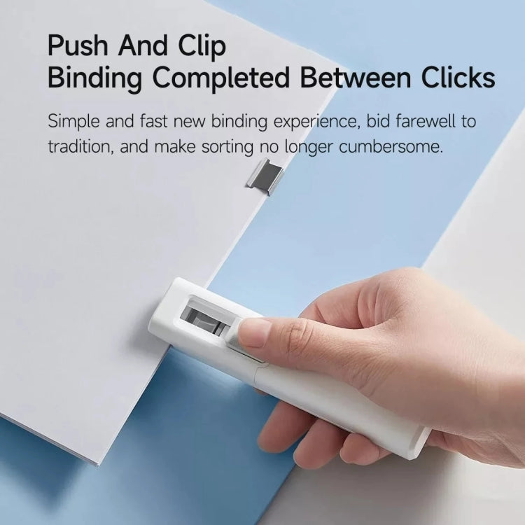Original Xiaomi Mijia Push Clip Stapler Reusable Binder