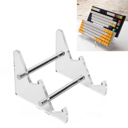 YX003-2 Double Layer Transparent Acrylic Detachable Keyboard Stand