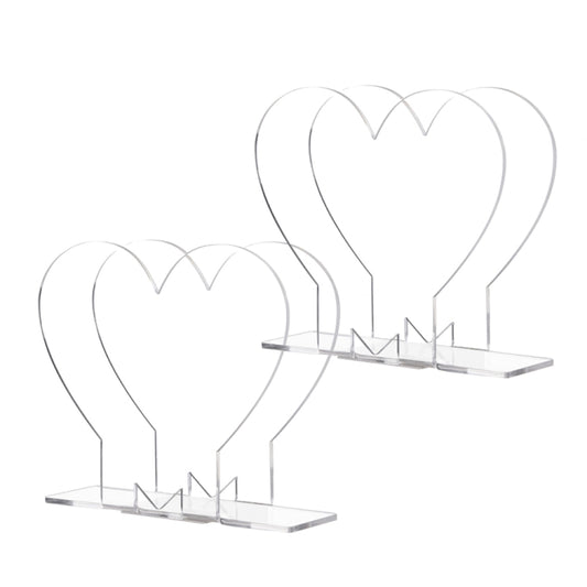 2pcs YX012 Transparent Acrylic Table Paper Towel Organizer