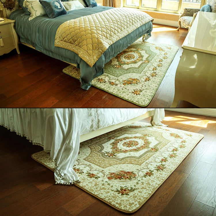 Rose Pattern Fuzzy Living Room Carpet Bedroom Bedside Mat, Size: 1.2m x 1.8m