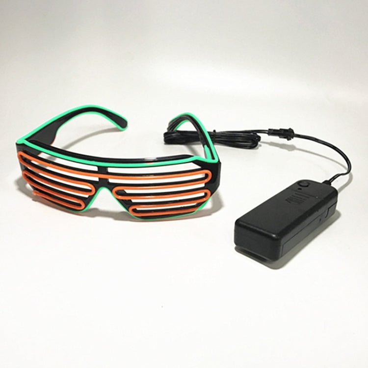 Fluorescence Dance Show Luminescent Glasses LED Two Colors Shutter EL Flashing Glasses