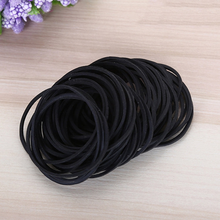 Black Rubber Band Paper Bills Dollars Money Elastic Stretchable Bands, 1KG Per Bag