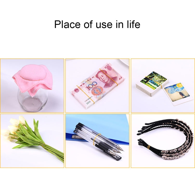 Black Rubber Band Paper Bills Dollars Money Elastic Stretchable Bands, 1KG Per Bag
