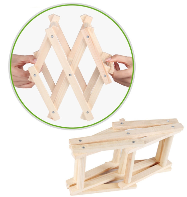 3 Bottles Racks Foldable Wine Stand Wooden Wine Holder Kitchen Bar Display Shelf