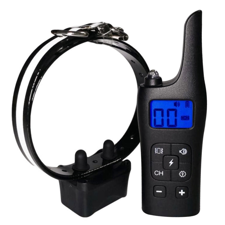 885-2 Rechargeable Training Dogs Stop Barkin Remote Control with 2 Collar Receivers, Support Electric Shock & Vibration & Light & Sound Mode, EU Plug