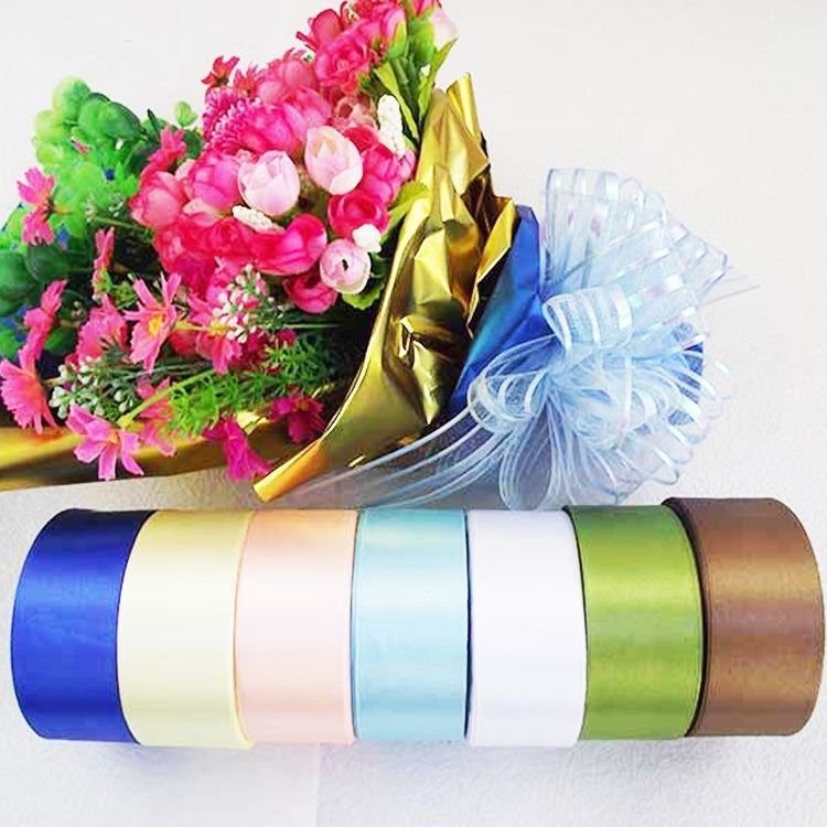Pure Color DIY Manual Bowknot Gift Bouquet Ribbons Flowers Packaging Ribands, Size: 4.0cm*20m, Random Color Delivery